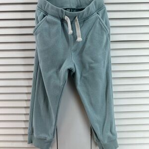 Little co size 4 Kids Soft Blue green Jogger Pants organic cotton